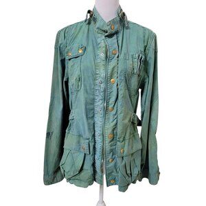 PRPS Goods Co Size L Slim Fit Utilitarian Jacket, Heavily Distressed/Stained